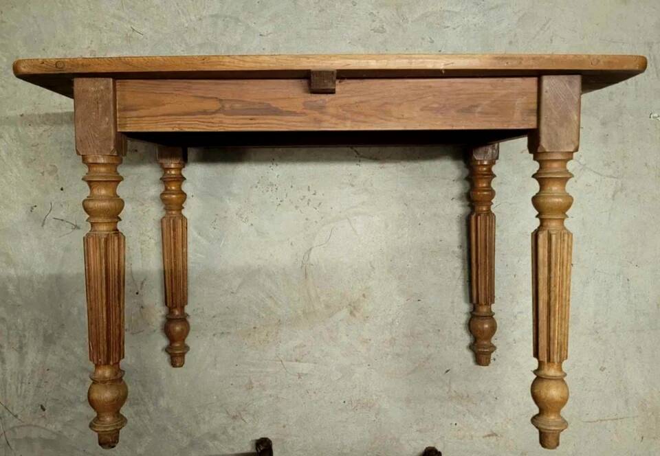 Louis Philippe period children's table or desk in solid wood circa 1830