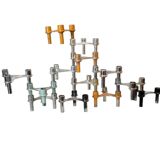Bougeoir modulaire 1970 Seca dans le style de Stoff Nagel