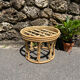 Tabouret en bambou années 50