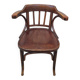 Office chair signed Baumann bistro style curved wood - 1930s