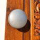 Art Deco Wardrobe Solid Carved Oak Bevelled Mirror 1930