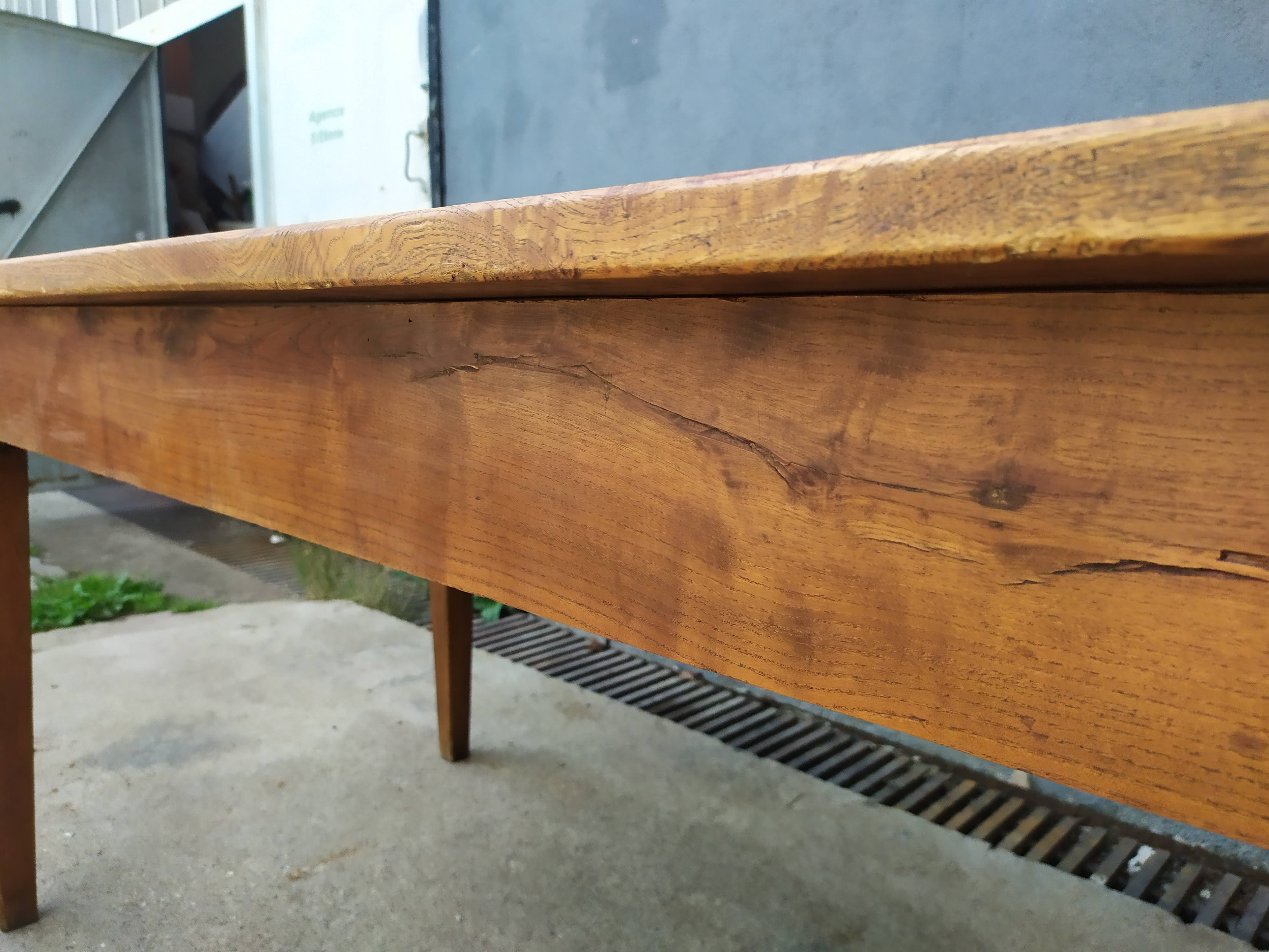Table de ferme en chêne
