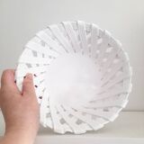 Italian woven ceramic basket