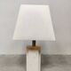 Lampe de table vintage italienne en travertin 1970