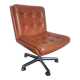 Vintage armchair in brown leather