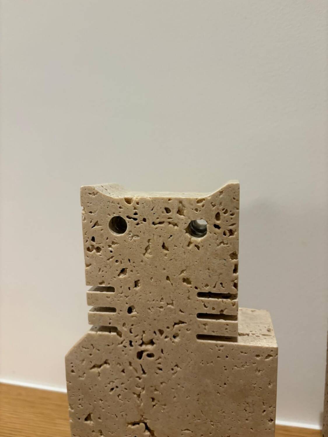 Paire de chats en travertin, Fratelli Mannelli, Italie, 1970s