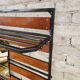 Coat rack, Scandinavian wall-mounted cloakroom in teak year 1970
