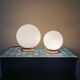 Pair of vintage globe lamps to table