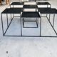 Metal design coffee table