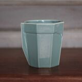 art deco porcelain pot, wall planter, plant pot, cache pot