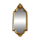 Vintage rectangular baroque mirror in golden resin