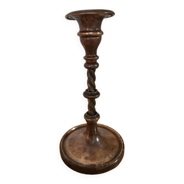 Old brass candle holder