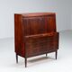 Bureau secrétaire Erling Torvits en palissandre Klim Mobelfabrik Danemark 1960