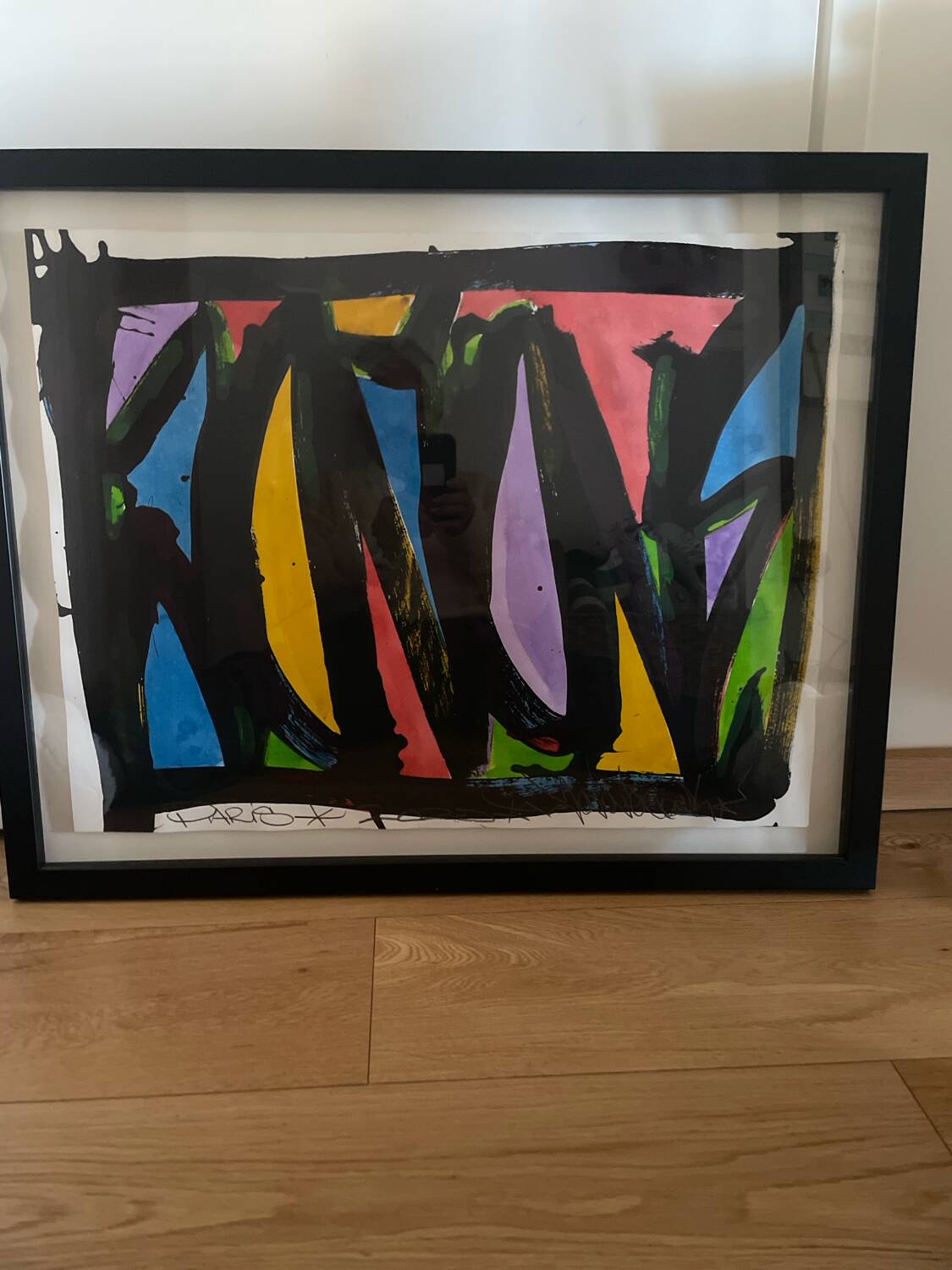 Contemporary painting by joneone, signed