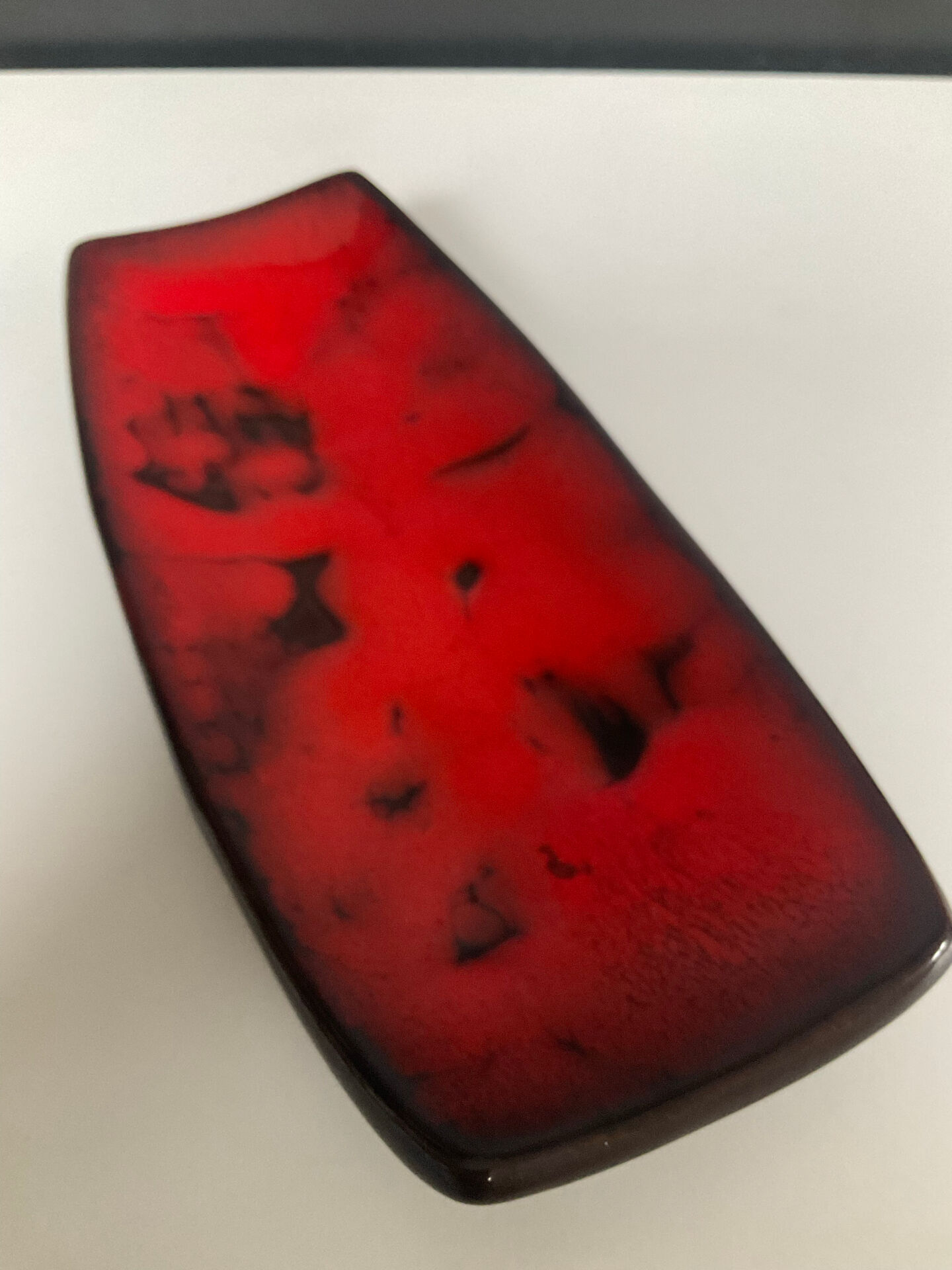 Vintage glazed terracotta catchall