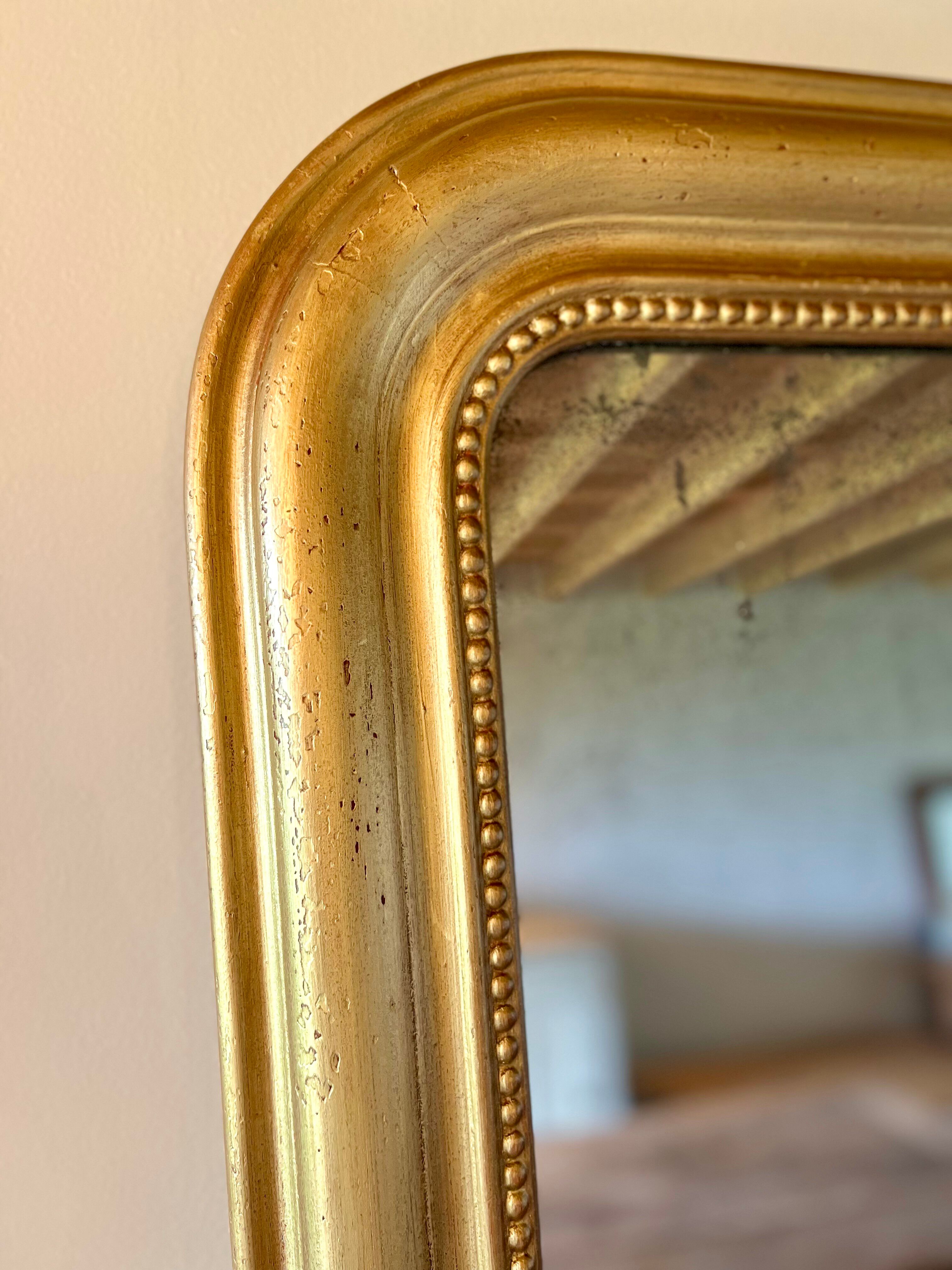 Miroir Louis Philippe, glace au mercure