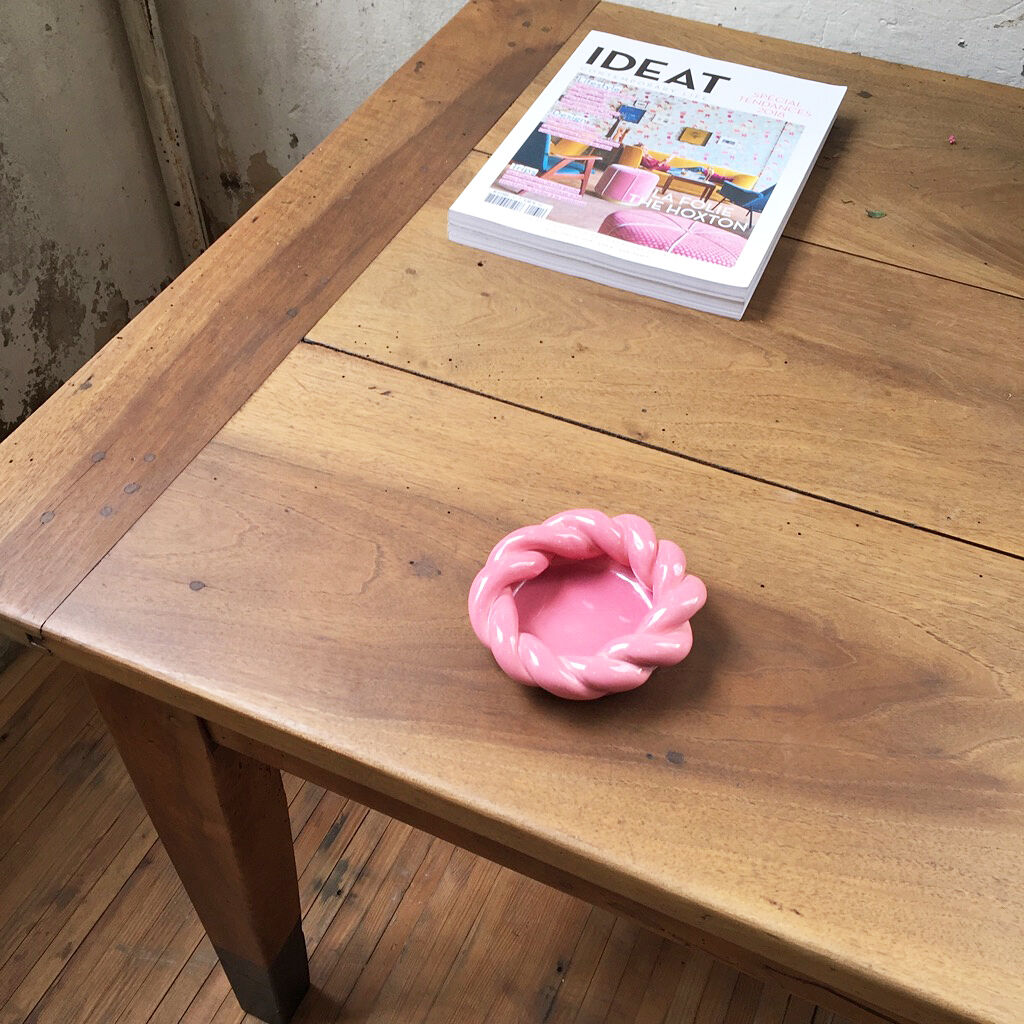 Ashtray empty-Pocket ceramic pink