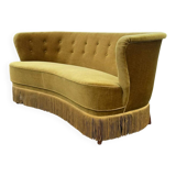 Canapé banane danois du milieu du siècle