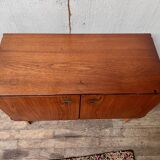 Scandinavian tv stand sideboard in teak 1960 vintage