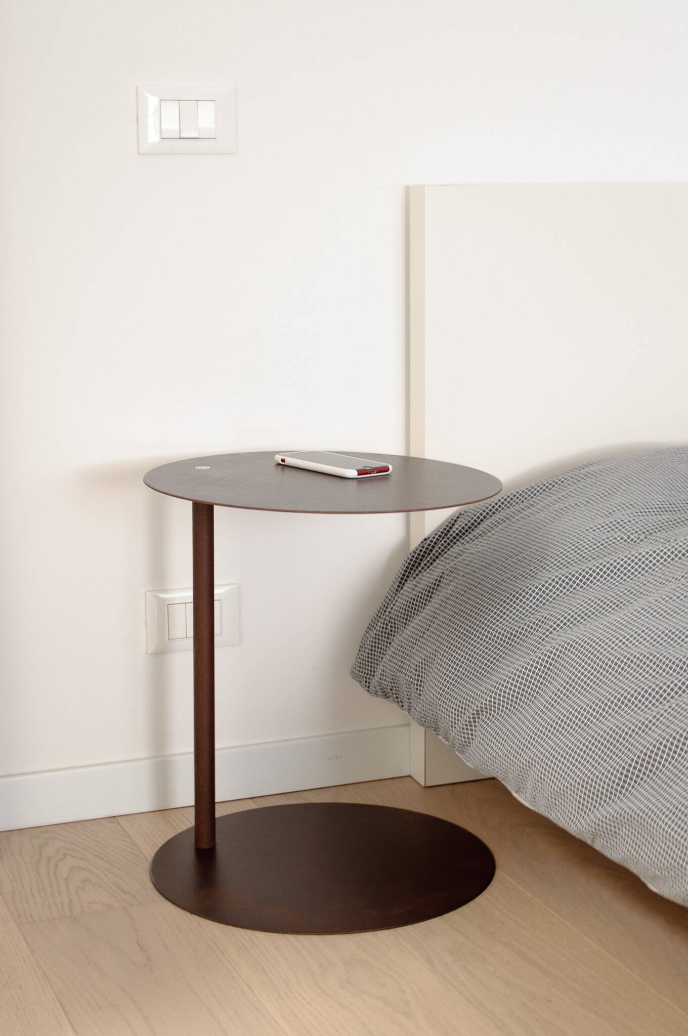 Modular hand-oxidized metal coffee & side table mod. SP-2X