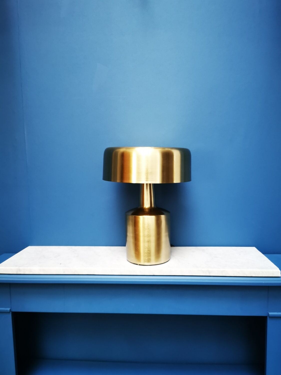 Lampe métal dorée