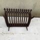 Foyer grille de cheminée  en fonte pour bûches L 38 cm