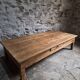 Table basse ancienne en chêne français – Table XXL de ferme du XIXe siècle