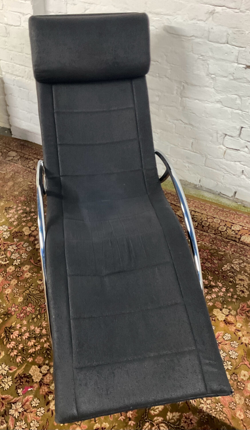Fauteuil lounge à bascule dès années 70-80