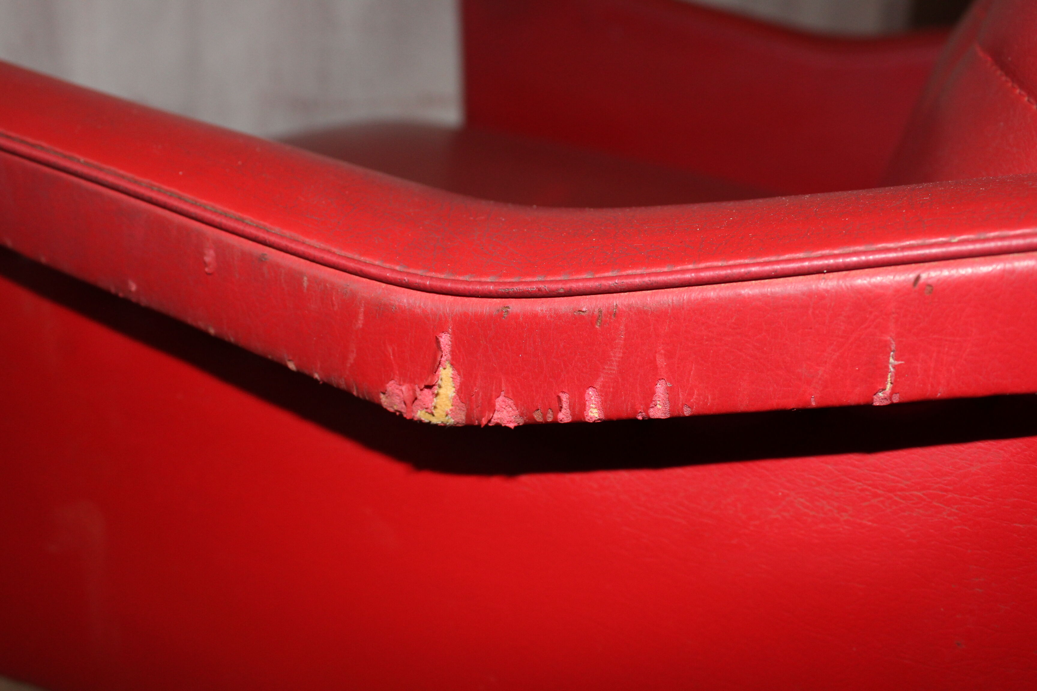 Office chair with wheels vintage skai design 1950