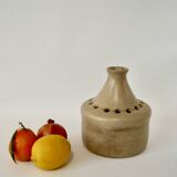 Handmade sandstone soliflore flower vase from the 70s
