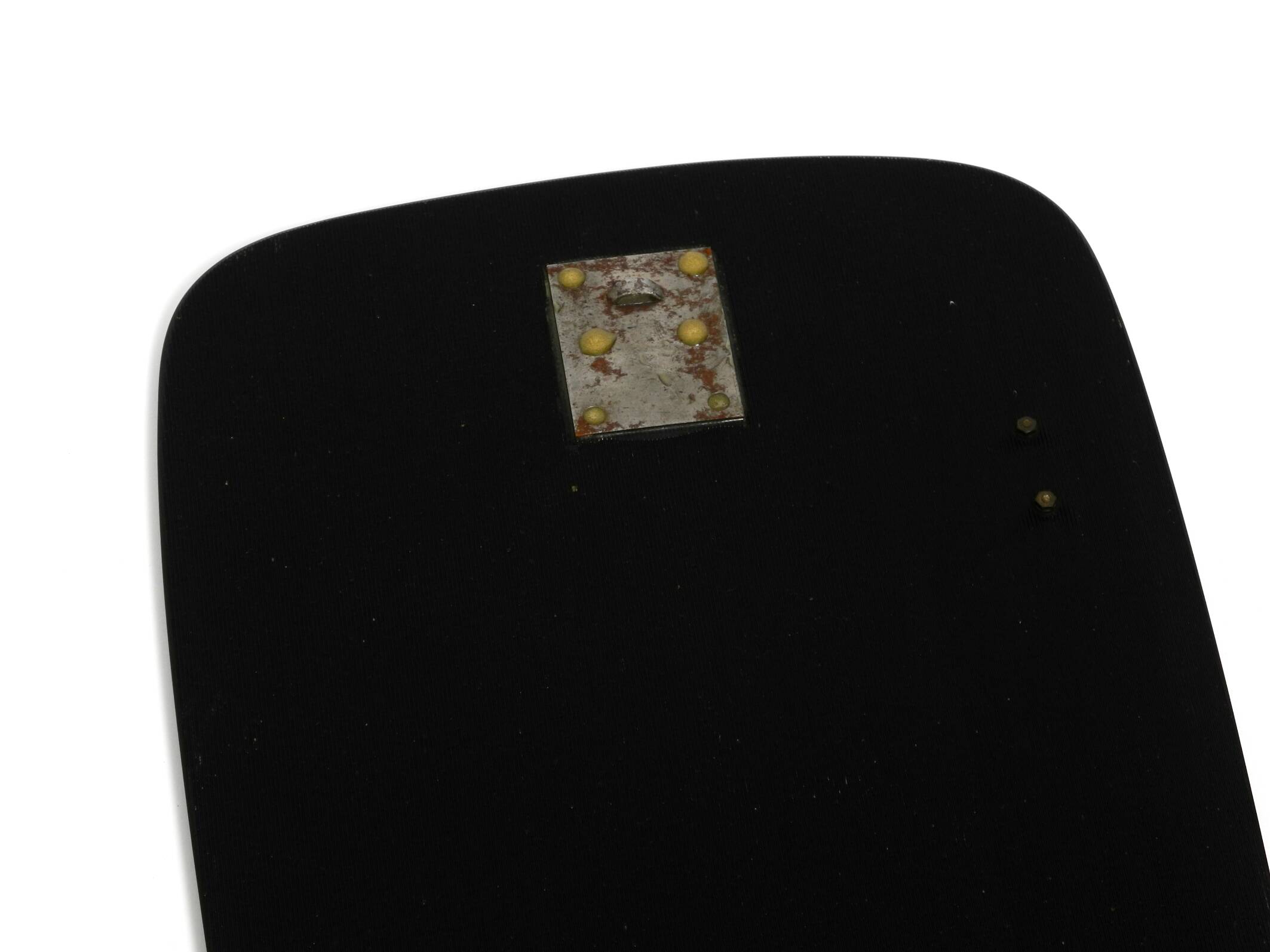 Large Mid Century wall mirror with extraordinary black glass frame