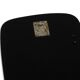 Large Mid Century wall mirror with extraordinary black glass frame