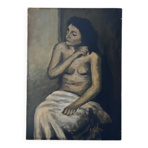 Tableau nu brun féminin