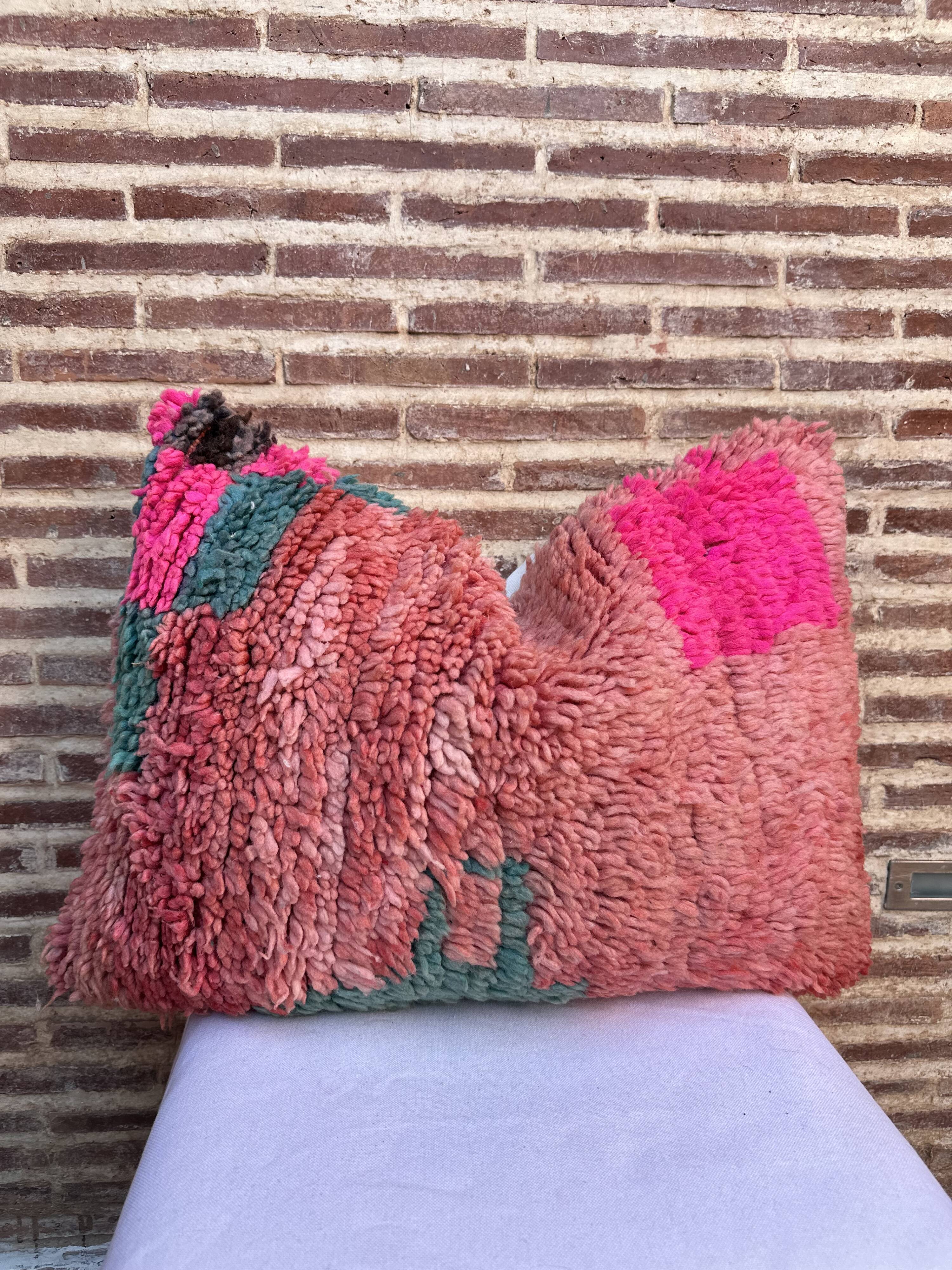 Beautiful vintage Berber Kilim cushion from Morocco