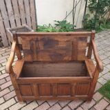 Wooden box bench