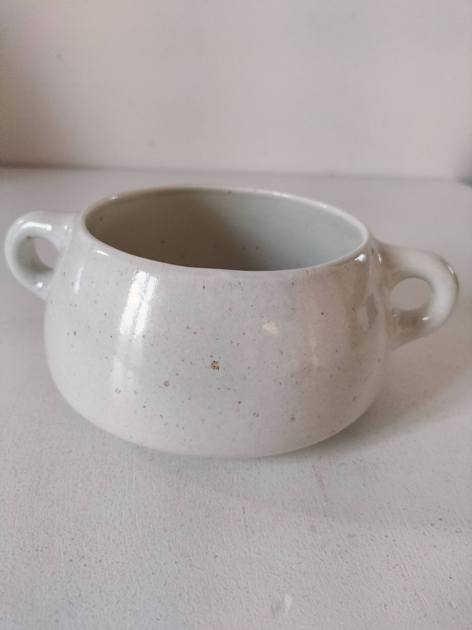 Vintage Salins soup bowl – Coppelia model – hand-decorated