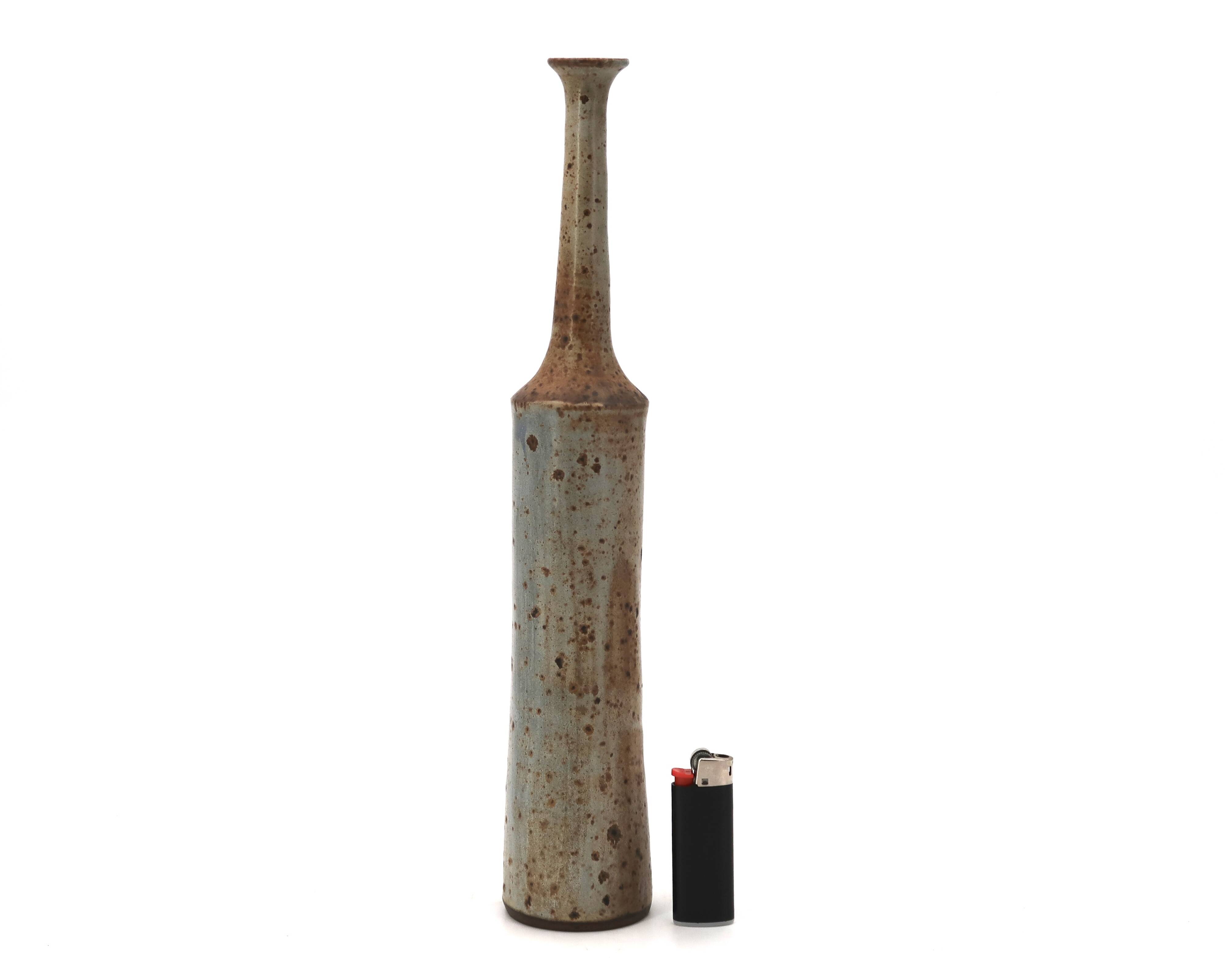 Large ceramic bottle vase by Jacky Coville, 1970s