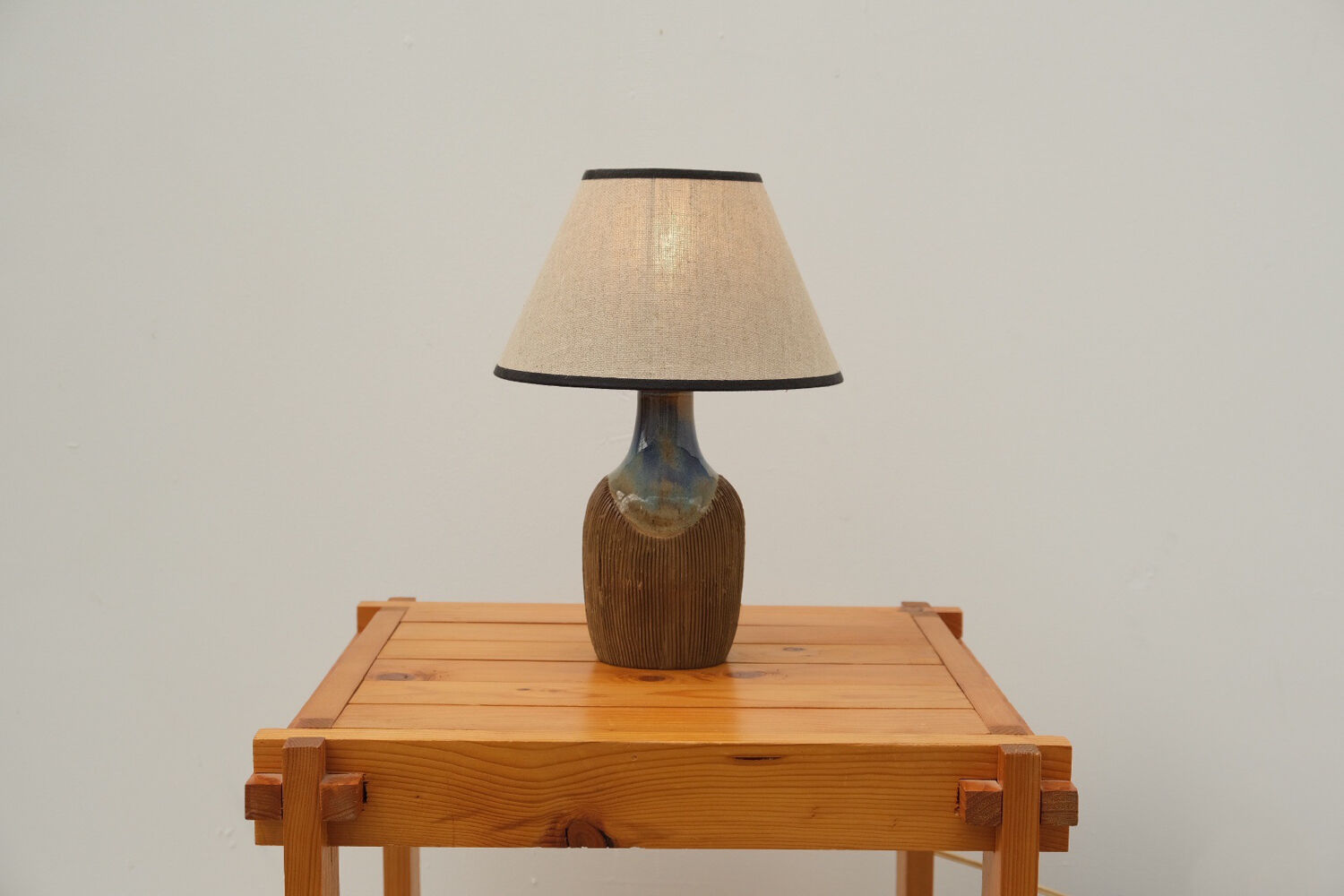 Scandinavian ceramic lamp by lyfa, 1970