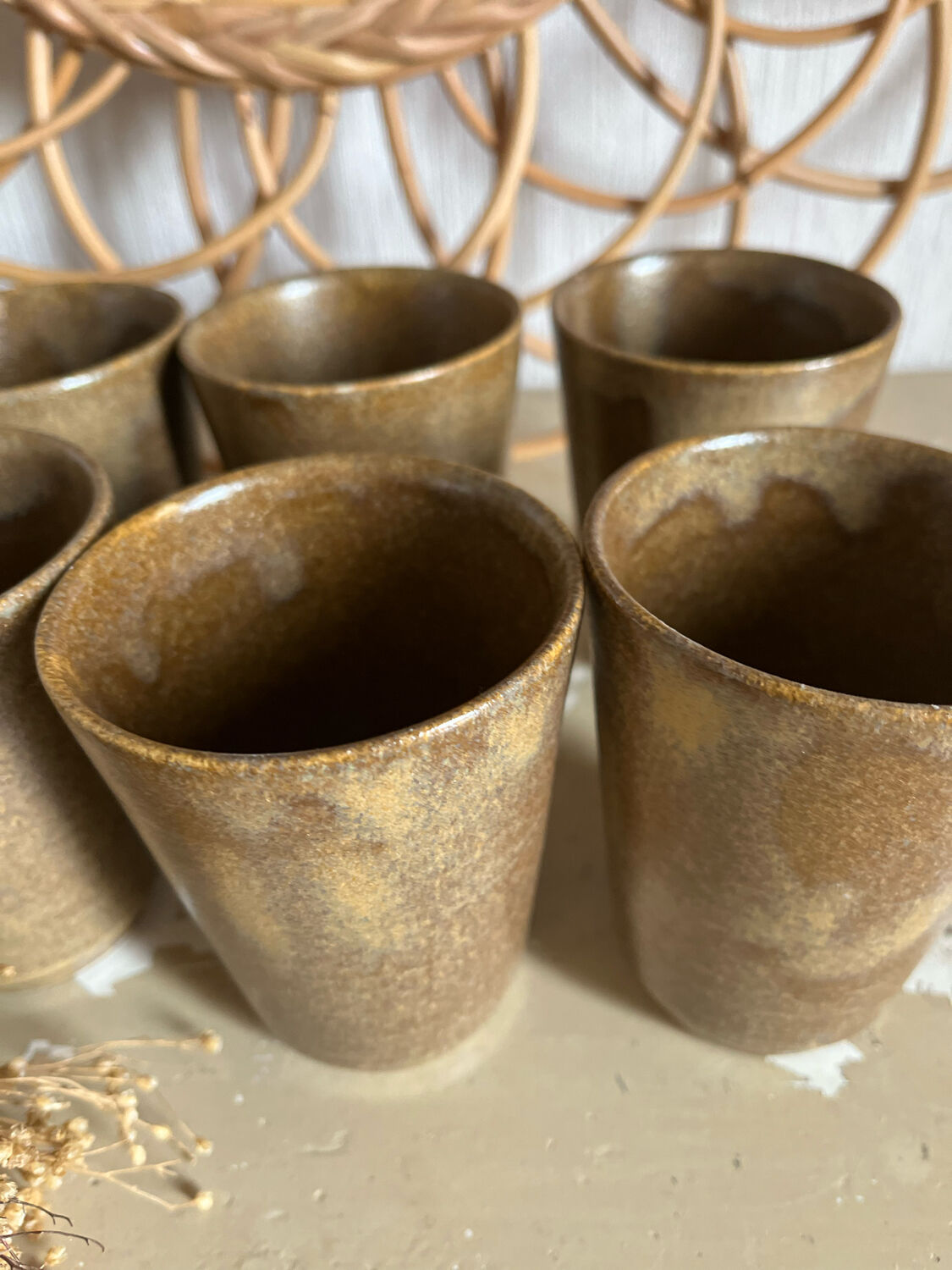 Digoin stoneware glasses