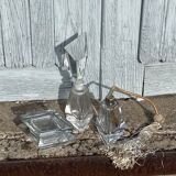 Flacon de parfum / Vanité en cristal Art Déco