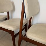 Wooden and skai chairs