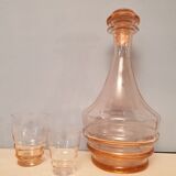 Set carafe and 12 glasses