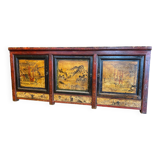 Buffet ancien chinois 3 portes + 3 tiroirs