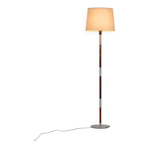 Lampe sur pied en bois - rose aluminium