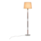 Rosewood & aluminium floor lamp