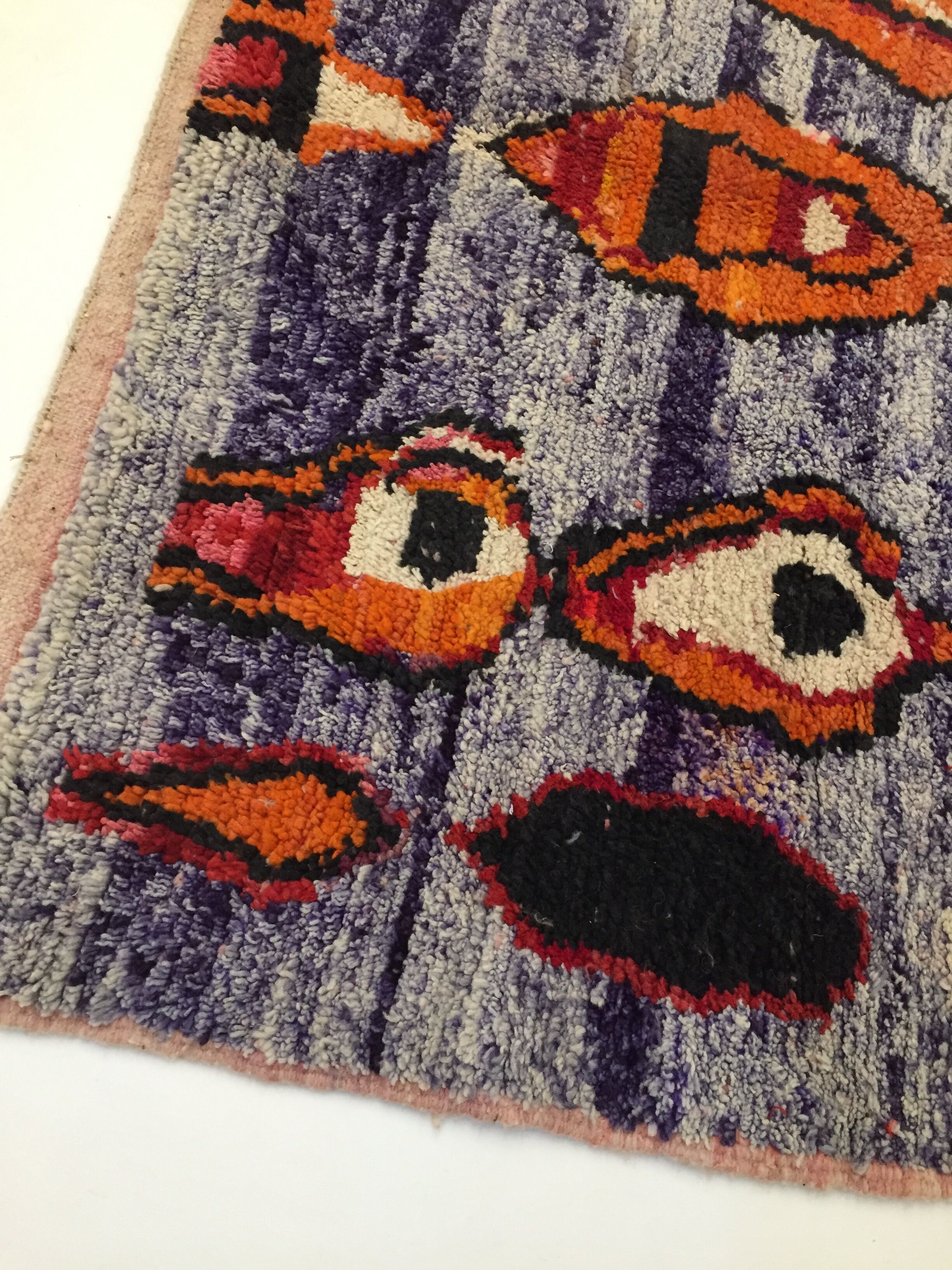 Moroccan Berber carpet Boujaad with colorful patterns 247x162cm