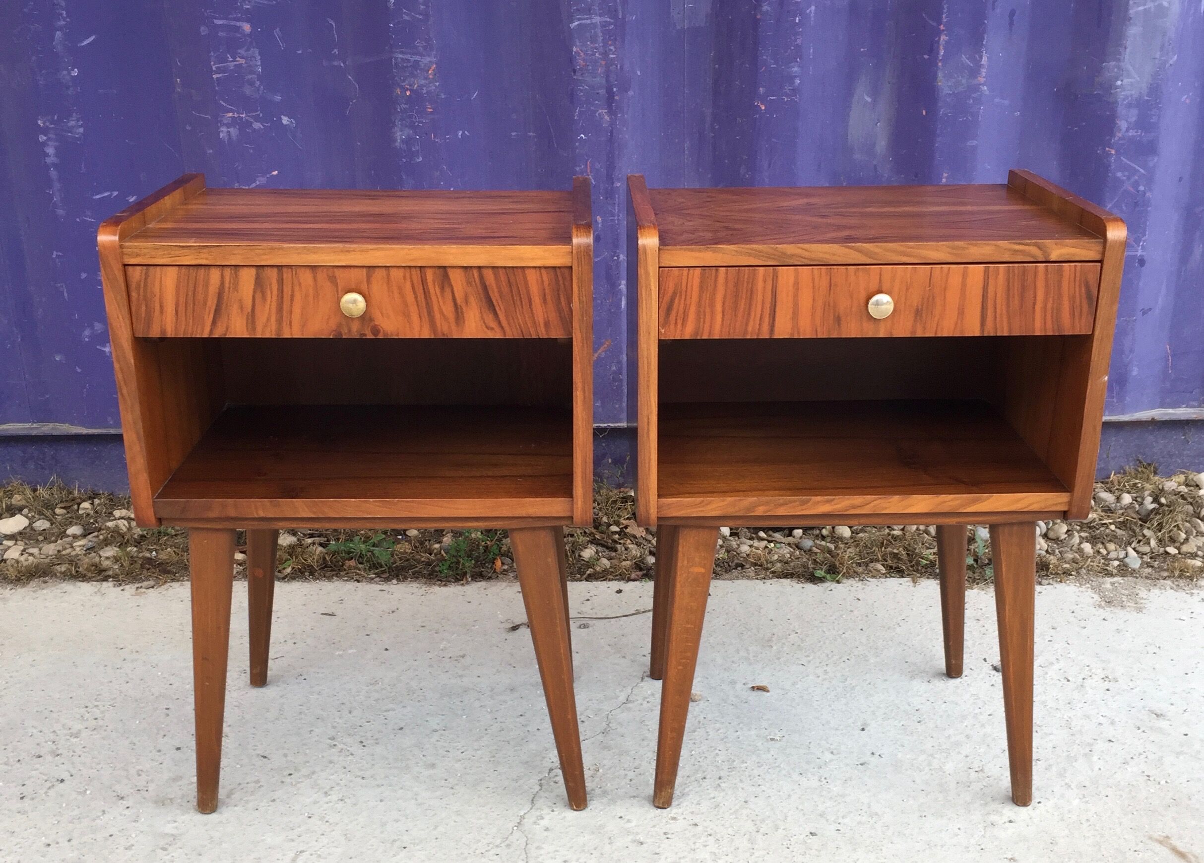Pair of bedside 1960s