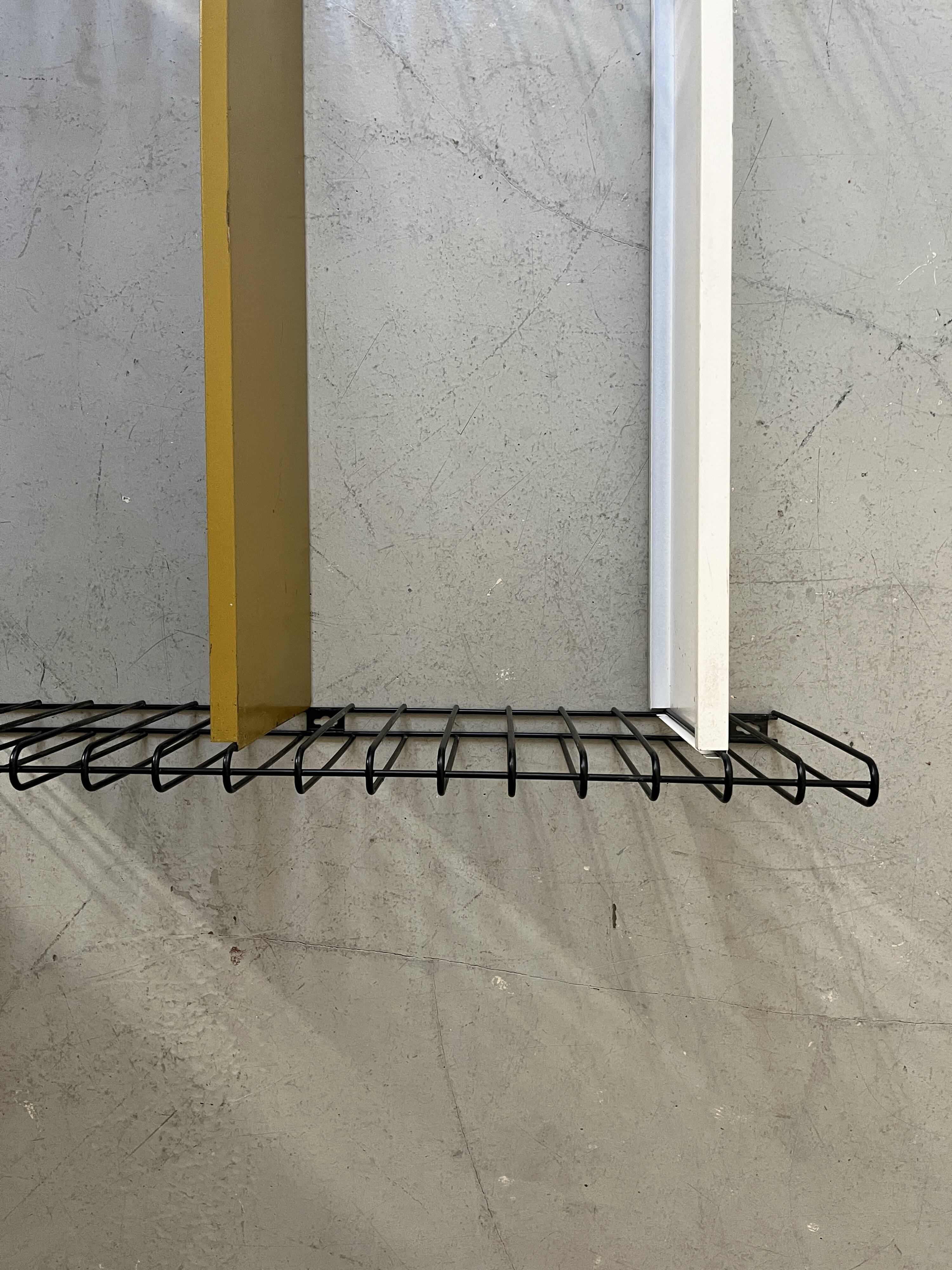 Tomado design metal wall shelf 1970