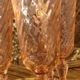 Champagne flutes rosaline d'arcoroc luminarc roses