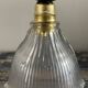 Vintage holophane glass ceiling lamp